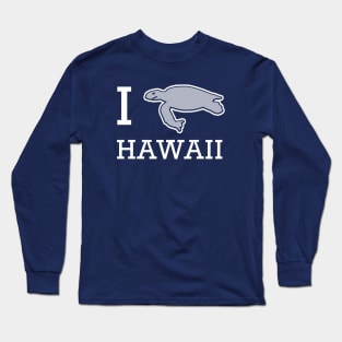 Honu Tide - I Love Hawaii Sea Turtle Long Sleeve T-Shirt